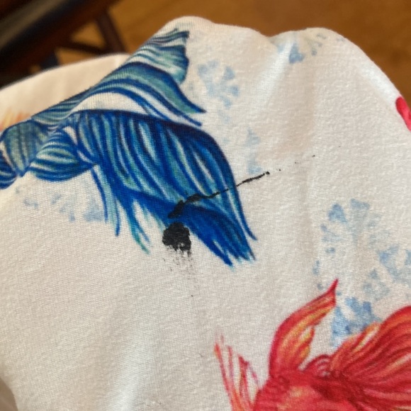 Colourful maxi dress (beta fish pattern) - Picture 4 of 4